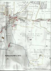 Map showing mill and Toll Gate Cottage